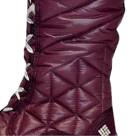 Columbia Burgandy/Maroon Powder Summit II Mid Waterproof Snow Boots. Size 7. - Picture 6 of 6